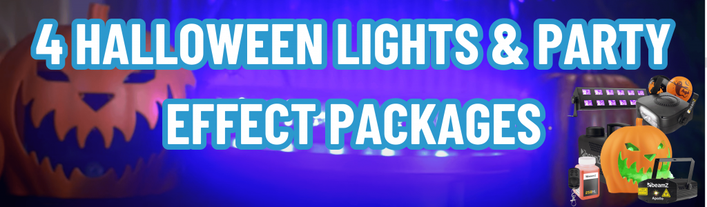 4 Halloween Lights & Party Effect Packages