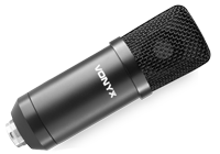 Vonyx condenser microphone in a black finish