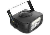 A single strobe light with with adjustable mounting bracket for use as LED strobe lights.