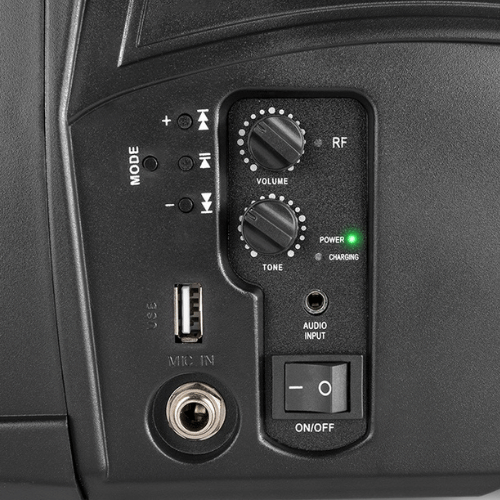 Vonyx ST014 Handheld Portable PA Speaker System Control Panel