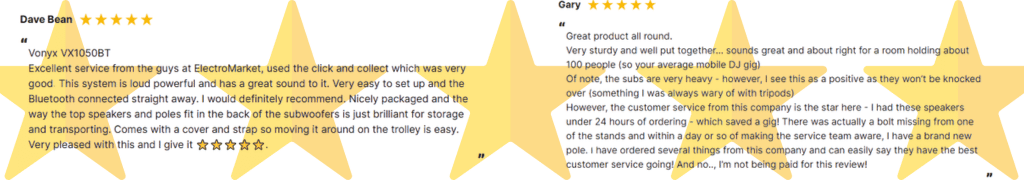 Vonyx VX1050BT Active Column Line Array Speaker System Reviews