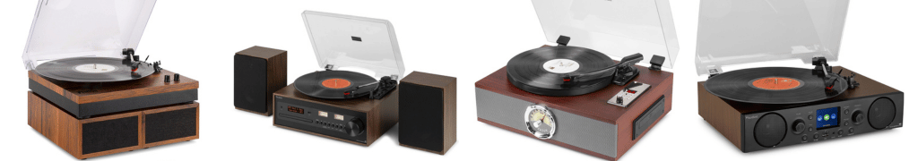 vinyl record players with speakers
