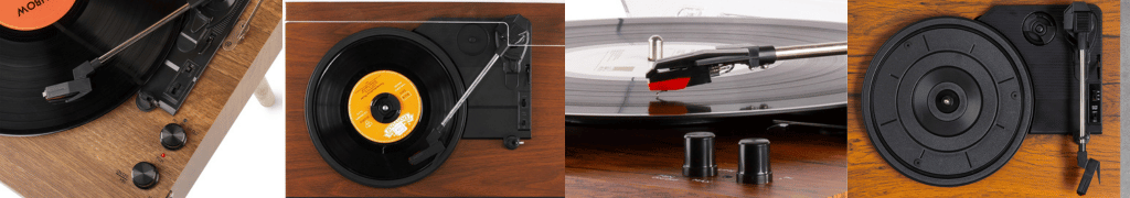 Record players with speakers