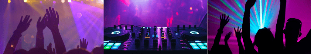 Professional DJ lighting