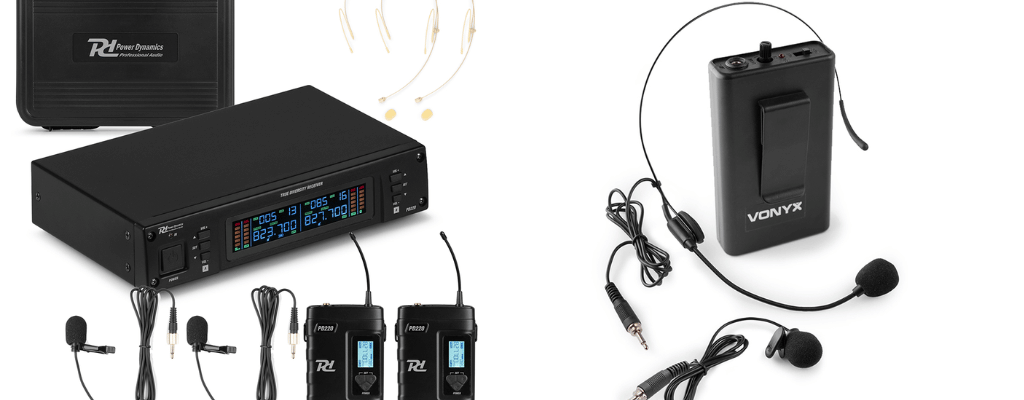 Recommendations: Best Overall: PD220B Dual Wireless Headset/Lavalier Microphone System and Best Value: Vonyx BP12 Wireless Lavalier Mic Set