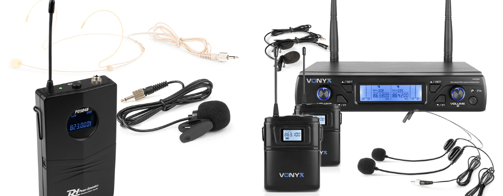 Recommendations: Best for Beginners: PD PD504BP Wireless Bodypack Microphone Set and Best Versatile Option: Vonyx WM62B Dual Wireless System