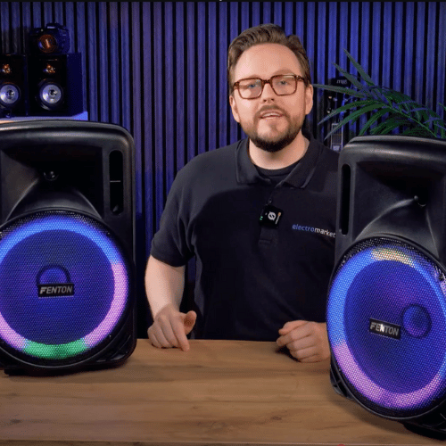 Fenton FT12LED MK2 12" Portable PA System with stereo pairing