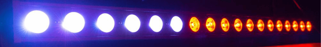 led light wall washer close-up