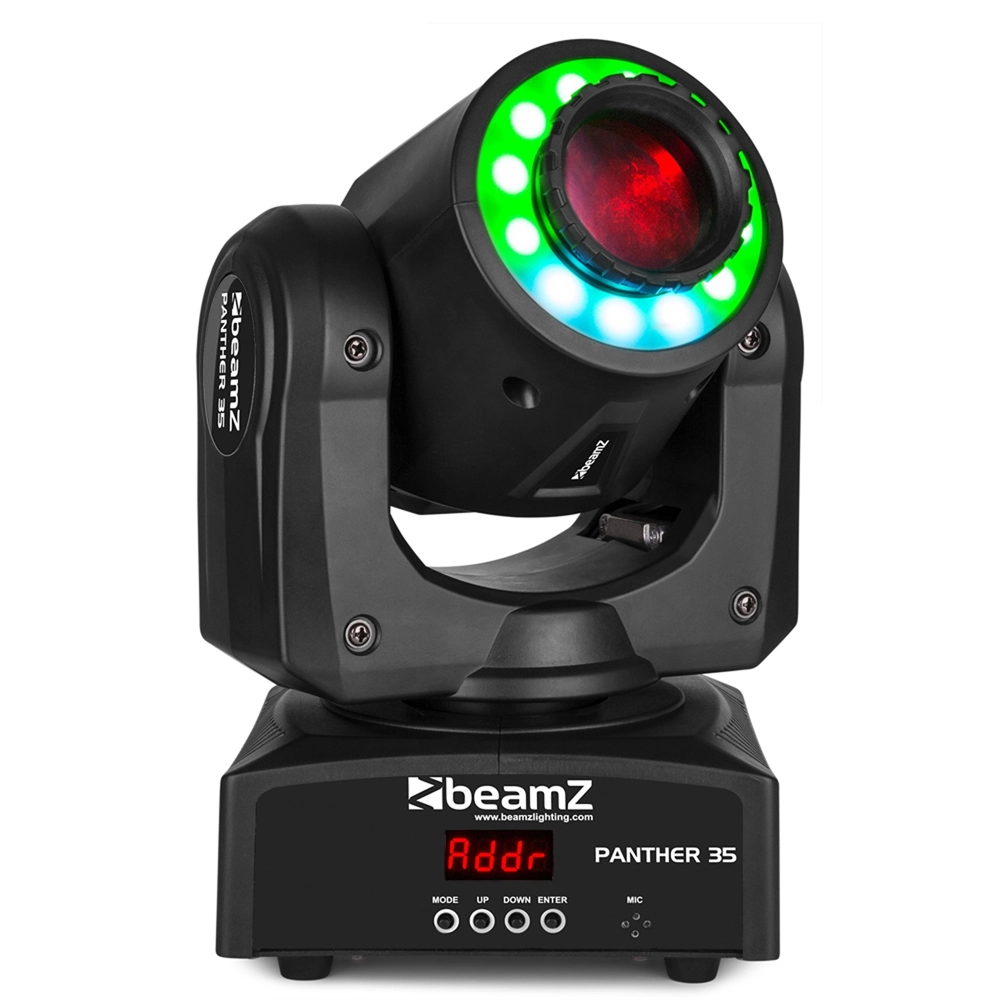 BeamZ Panther 35 LED Spot Moving Head with LED Ring