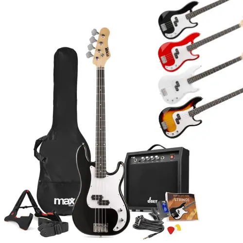 Max GigKit Beginner Electric Bass Guitars