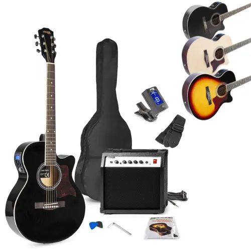 Max ShowKit Beginner Electric Acoustic Guitar