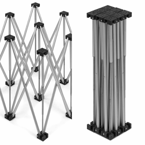 Temporary stages are simple to transport in a van