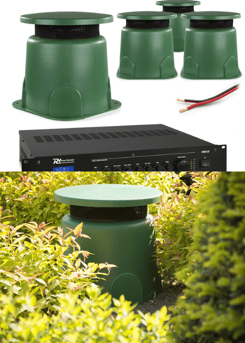 Power Dynamics 4 x Weatherproof Garden Speaker System