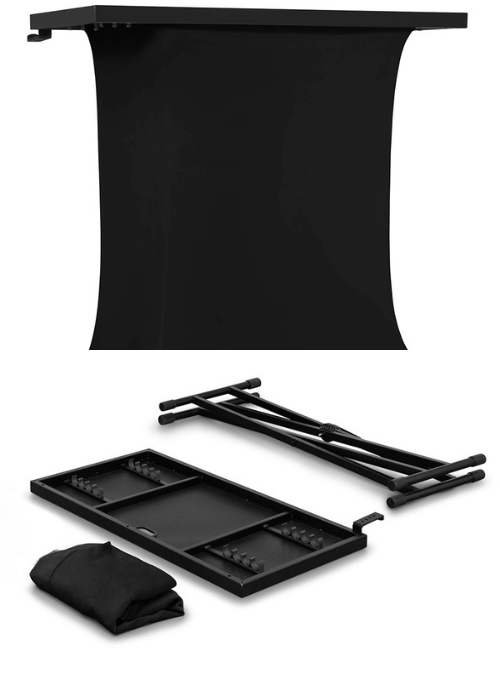 Vonyx DBE100 Compact Mobile DJ Booth with Carry Bag