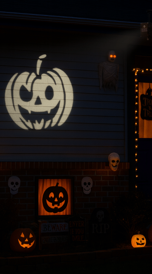 Halloween projector light effects