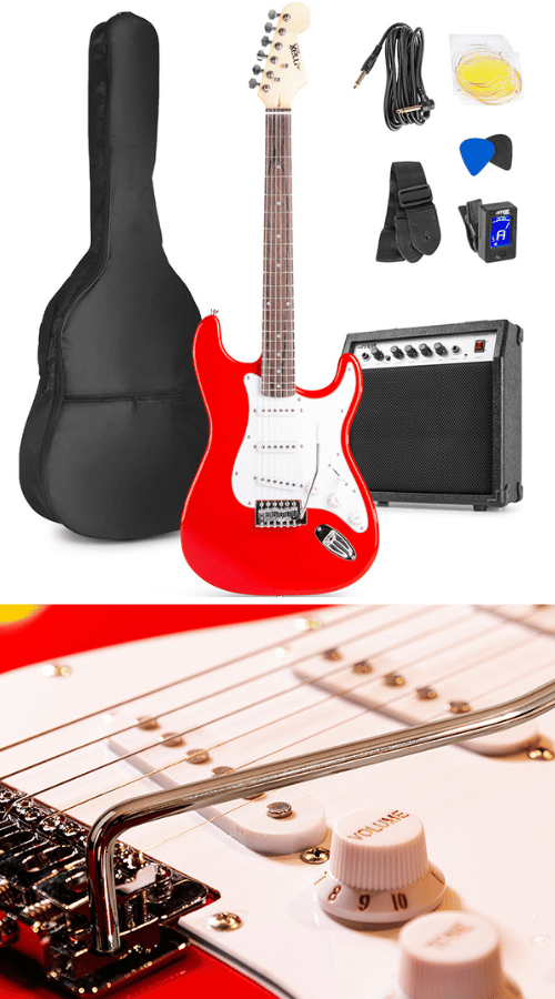 Max GigKit Red Starter Electric Guitar Kit