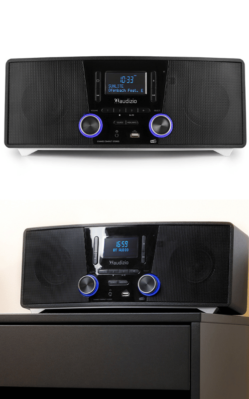 Audizio Cannes DAB Radio with Stereo Speakers