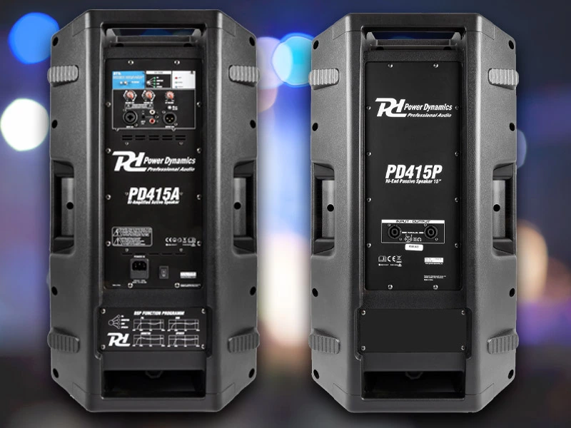 Active Vs Passive Speakers - The Pros & Cons - Set of Power Dynamics PD415 Active and Passive Speakers