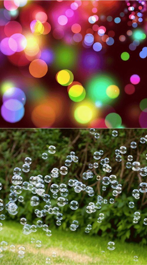 Outdoor party lights and effects