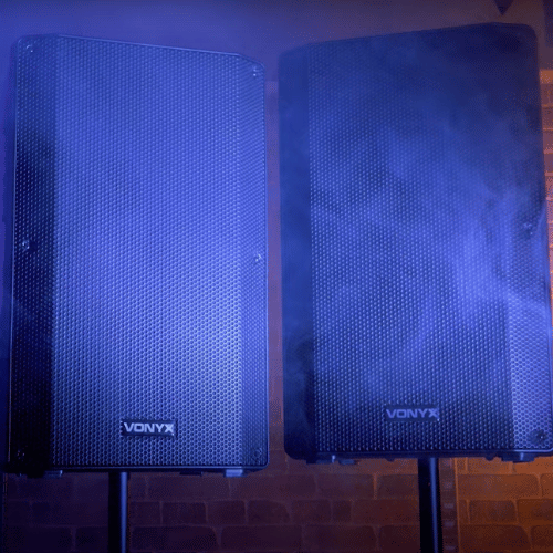 Vonyx VSA150S 15" Bluetooth Active/Passive DJ Speaker Pair