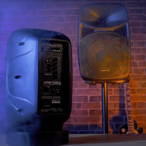 Vonyx VPS102A 10" Active/Passive PA DJ Speaker Set