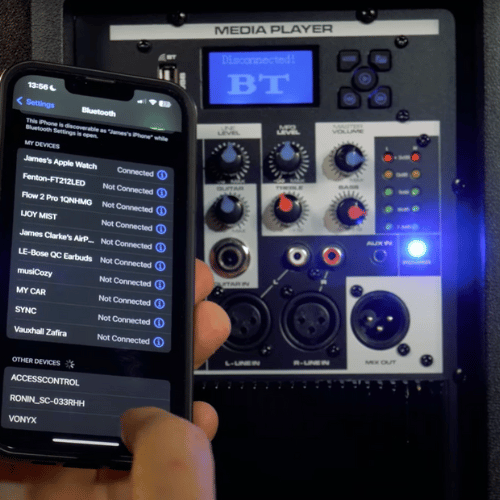 Vonyx VSA150S 15" Active DJ Speaker Pair with Bluetooth Connectivity