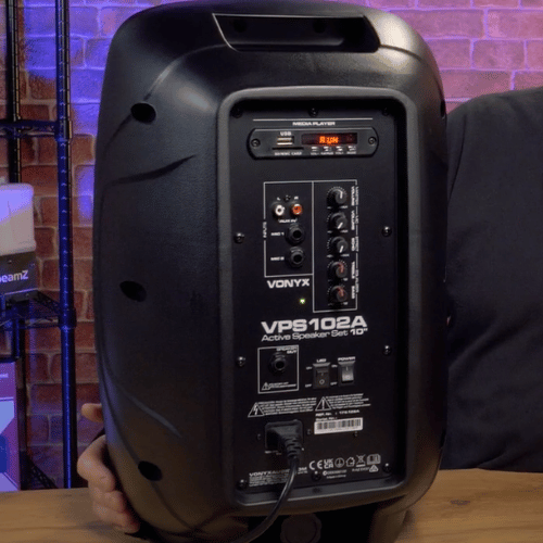 Vonyx VPS102A 10" Active PA DJ Speaker Set with Multiple Inputs