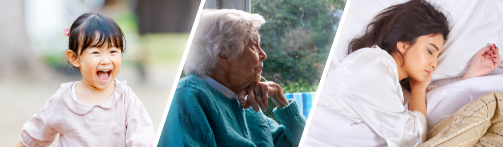 A child, an elderly person and an adult trying to sleep can all benefit from sensory lights